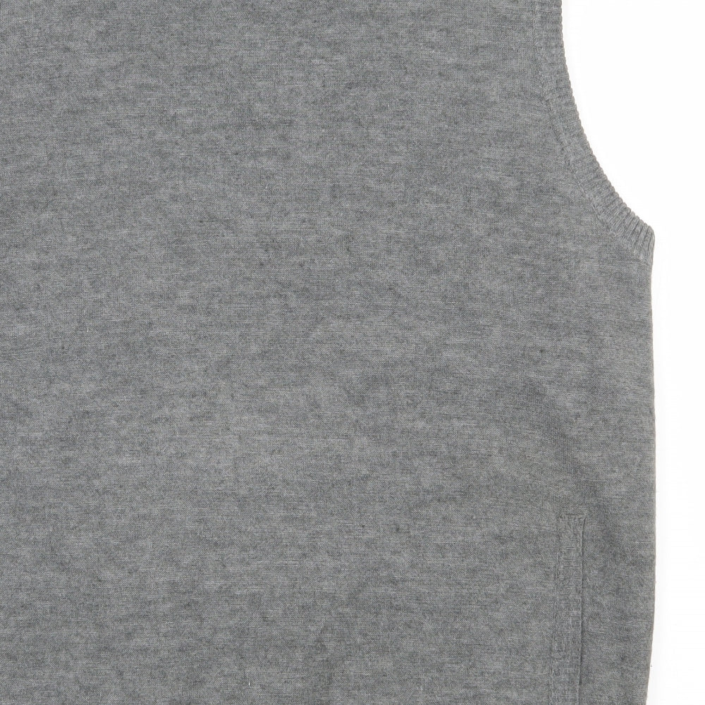 Maine Mens Green Argyle/Diamond Acrylic Pullover Tank Size L V-Neck Pullover