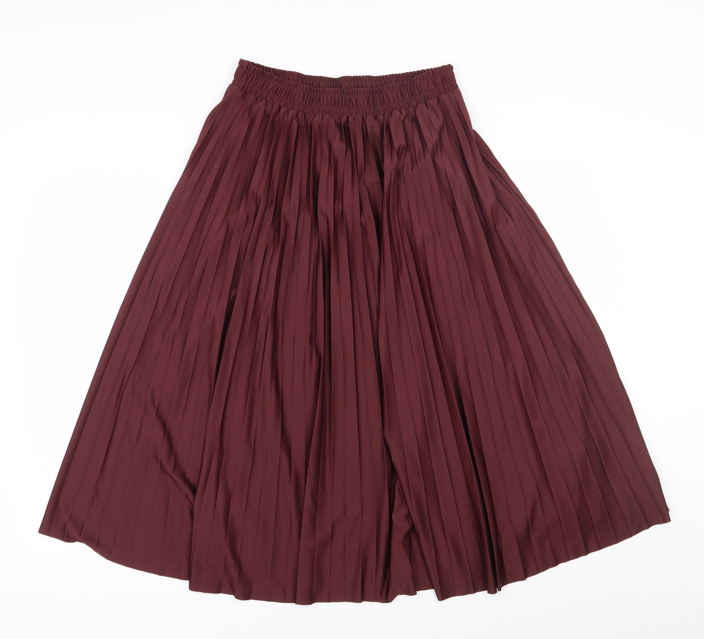 TU Womens Purple  Polyester Pleated Skirt Size 8