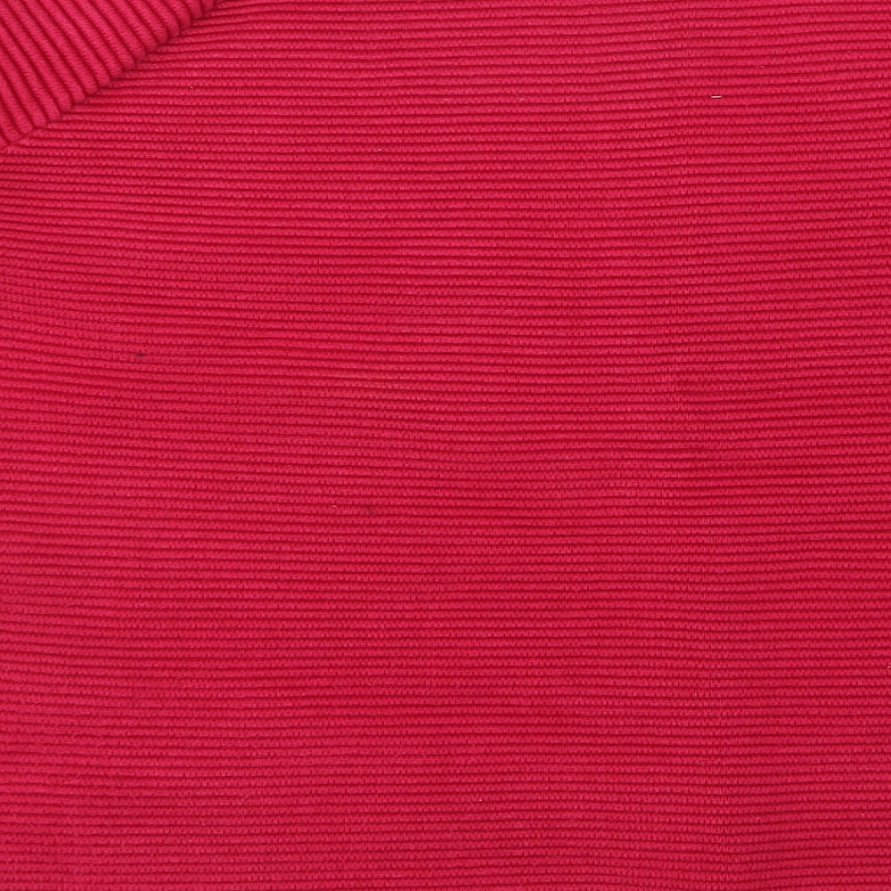 French Connection Womens Pink Round Neck  100% Cotton Pullover Jumper Size S