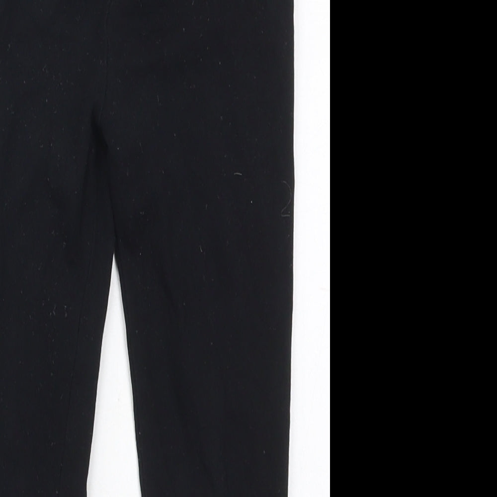 Outfit Girls Black  Cotton Carrot Trousers Size 4-5 Years  Regular