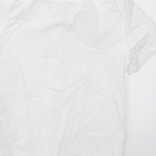 F&F Boys White  Polyester Basic Button-Up Size 8-9 Years Collared Button