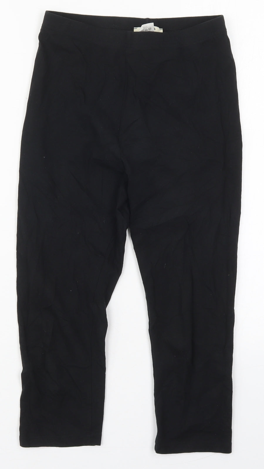 Papaya Womens Black  Cotton Carrot Leggings Size 8