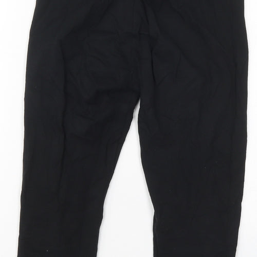 Papaya Womens Black  Cotton Carrot Leggings Size 8