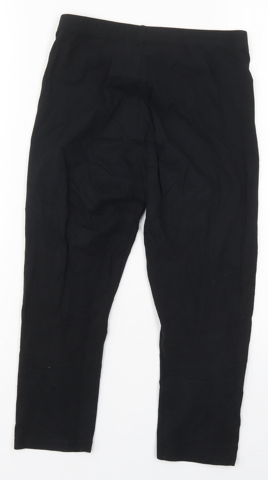 Papaya Womens Black  Cotton Carrot Leggings Size 8