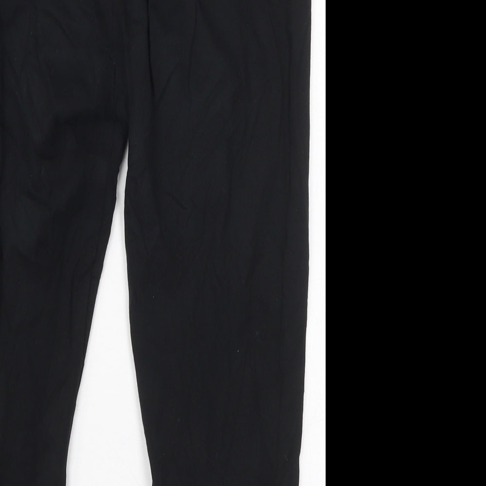 Papaya Womens Black  Cotton Carrot Leggings Size 8