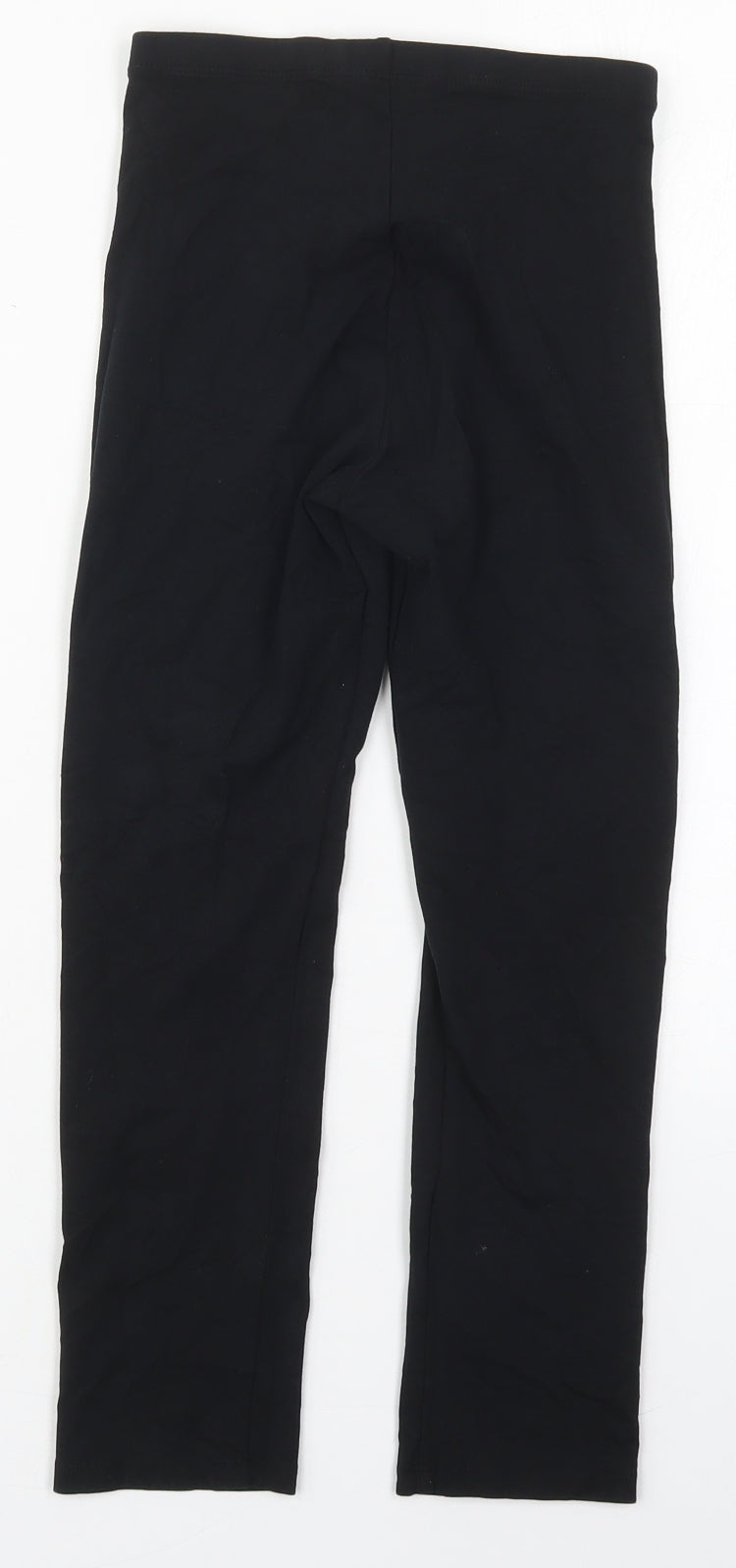 F&F Womens Black  Cotton Carrot Leggings Size 6 L21 in