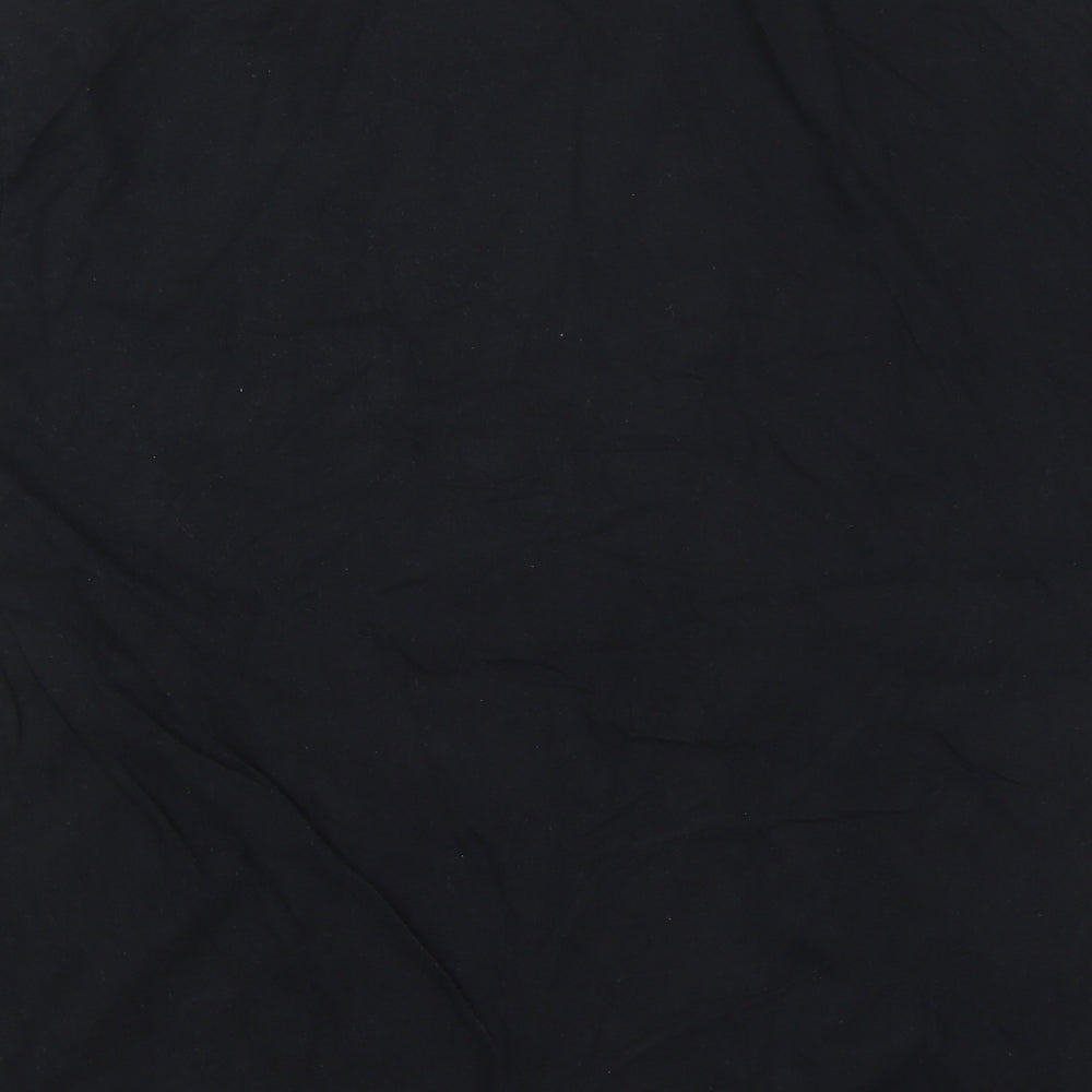 Gildan Mens Black  Cotton  T-Shirt Size L Crew Neck  - Bullet Club