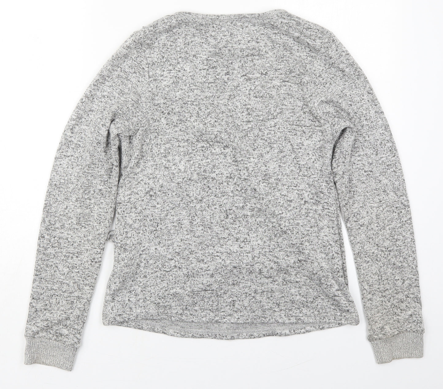 NEXT Womens Grey Solid Viscose Top Pyjama Top Size S