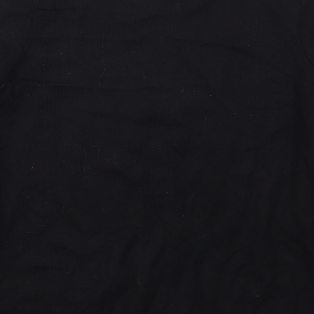 F&F Womens Black Round Neck  Acrylic Pullover Jumper Size 12   - Black and White Colour Block