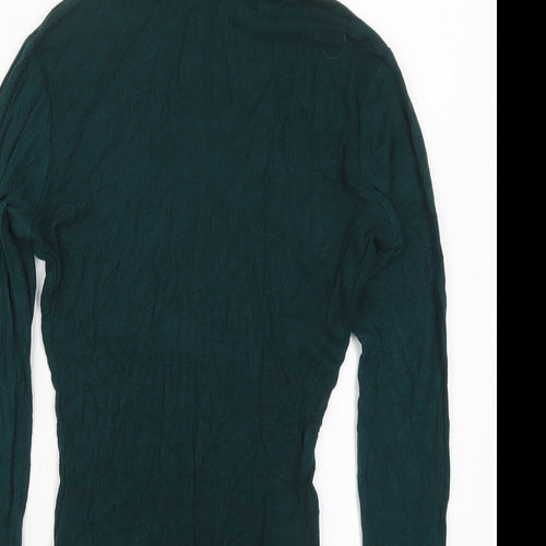 Primark Womens Green  Viscose Bodysuit One-Piece Size 6  Button