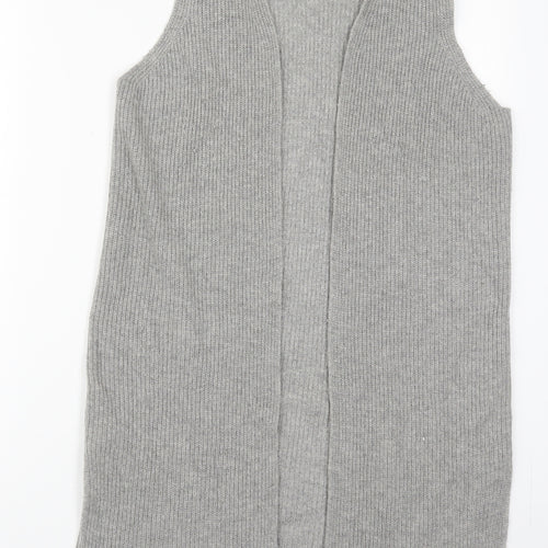 BRAX Womens Grey V-Neck  Viscose Cardigan Jumper Size 10