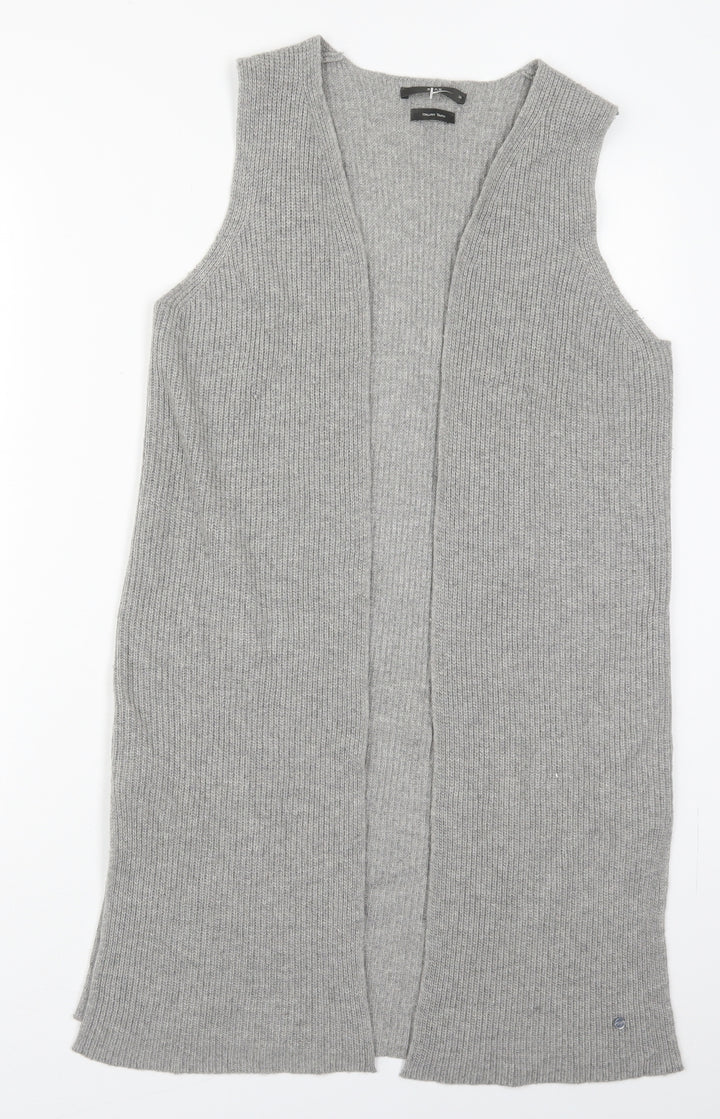 BRAX Womens Grey V-Neck Viscose Cardigan Jumper Size 10