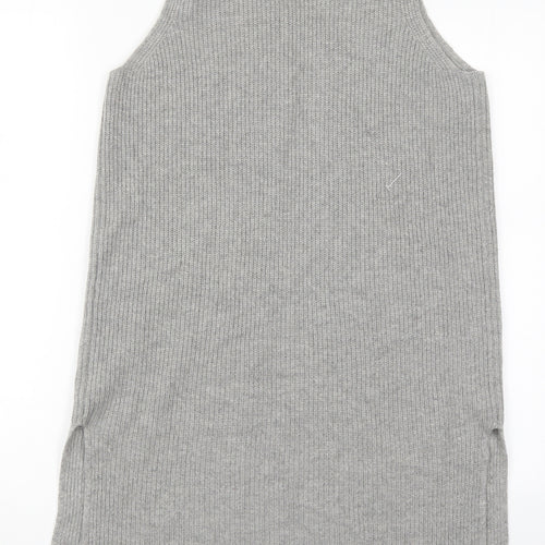 BRAX Womens Grey V-Neck  Viscose Cardigan Jumper Size 10
