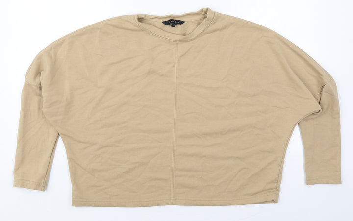 New Look Womens Beige  Polyester Pullover Sweatshirt Size 14  Pullover