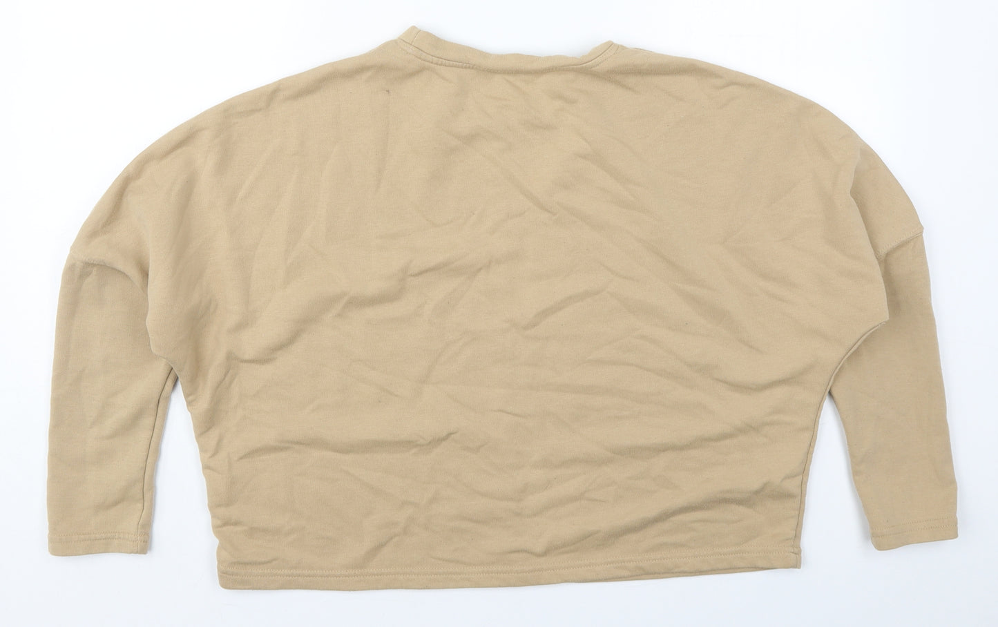 New Look Womens Beige  Polyester Pullover Sweatshirt Size 14  Pullover