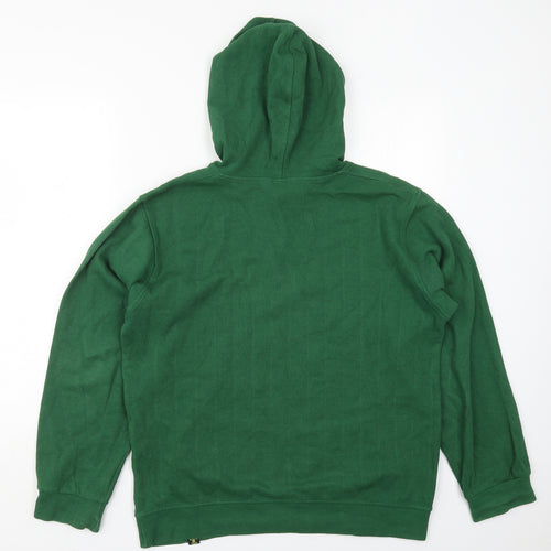 Double Tank Womens Green  Cotton Pullover Hoodie Size L  Pullover - Seahorse