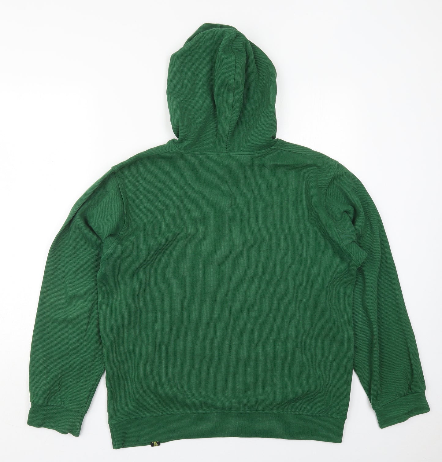 Double Tank Womens Green  Cotton Pullover Hoodie Size L  Pullover - Seahorse