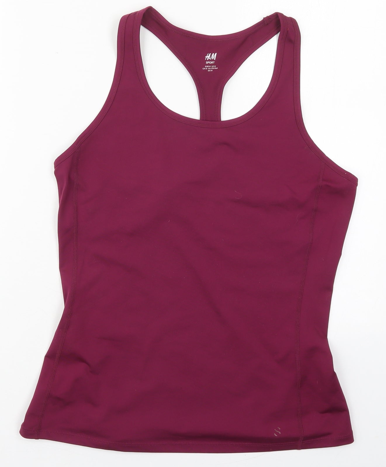 H&M Womens Purple  Polyester Basic Tank Size M Round Neck Pullover