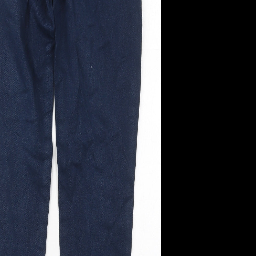 F&F Womens Blue  Cotton Skinny Jeans Size 14 L27 in Regular Button