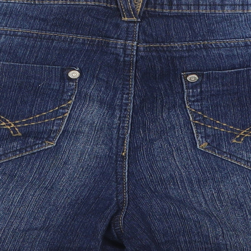 Denim 24/7 Womens Blue  Cotton Hot Pants Shorts Size 14 L3 in Regular Button