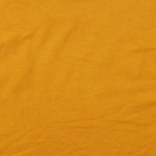 F&F Womens Orange  Polyester Basic T-Shirt Size 14 Crew Neck