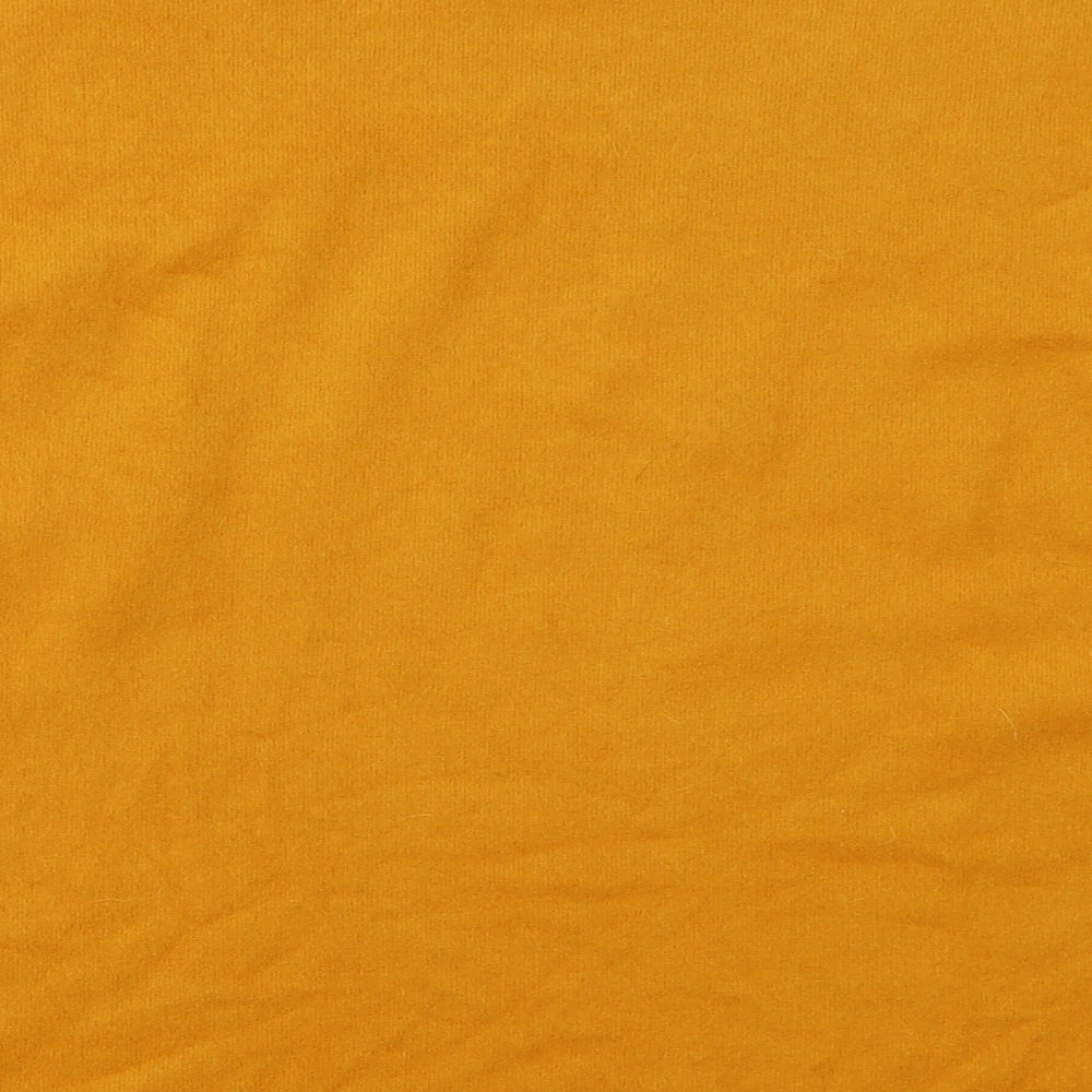F&F Womens Orange  Polyester Basic T-Shirt Size 14 Crew Neck