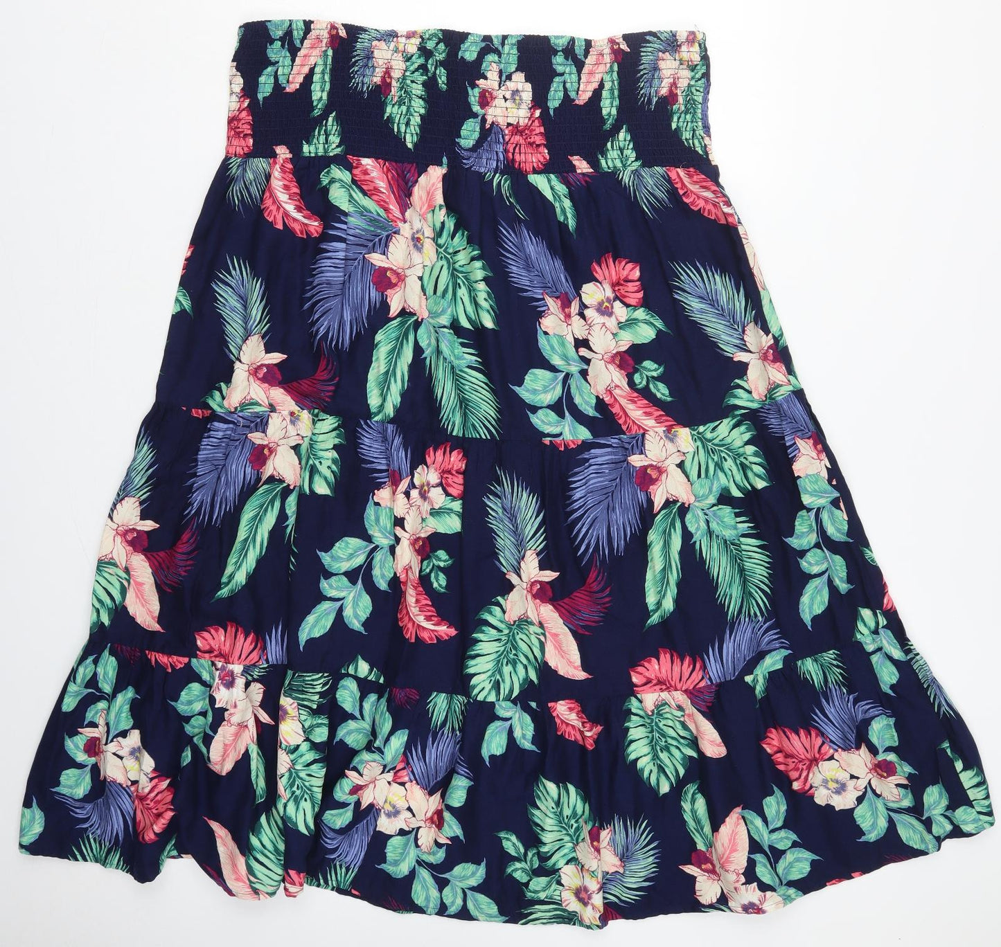 Principles Womens Blue Floral Viscose Maxi Skirt Size 22