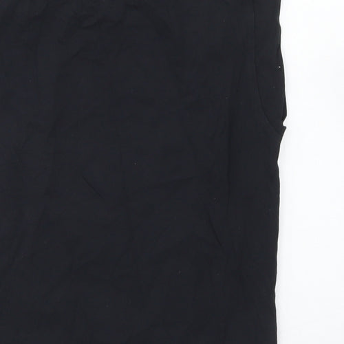Dunnes Stores Girls Black  Cotton Basic T-Shirt Size 10-11 Years Crew Neck  - Ocean Drive