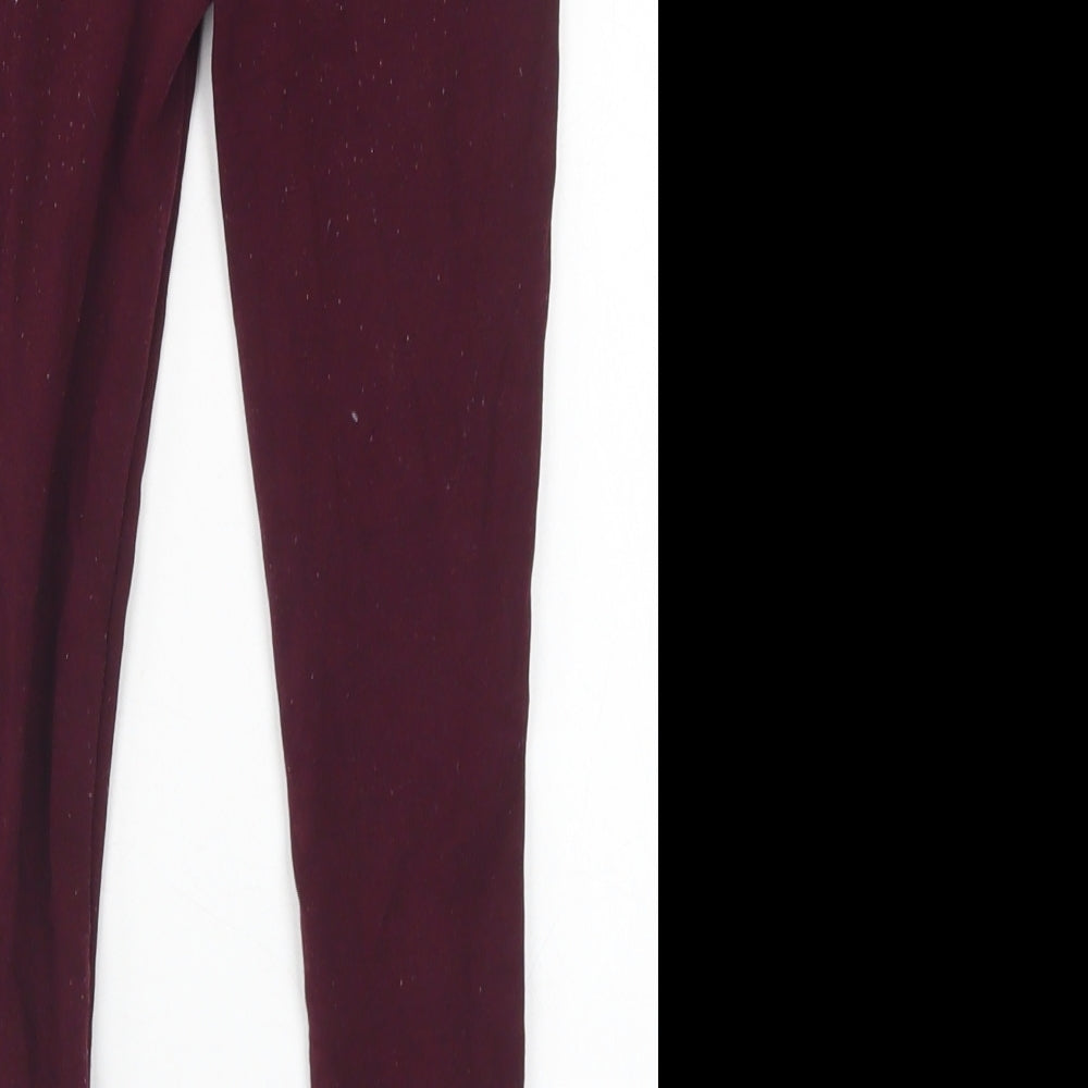 Dunnes Stores Girls Purple  Viscose Dress Pants Trousers Size 7 Years  Regular  - Leggings