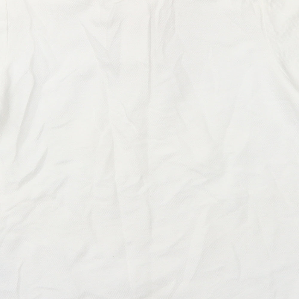 Matalan Boys White  Cotton Basic Polo Size 7 Years Collared  - School Wear