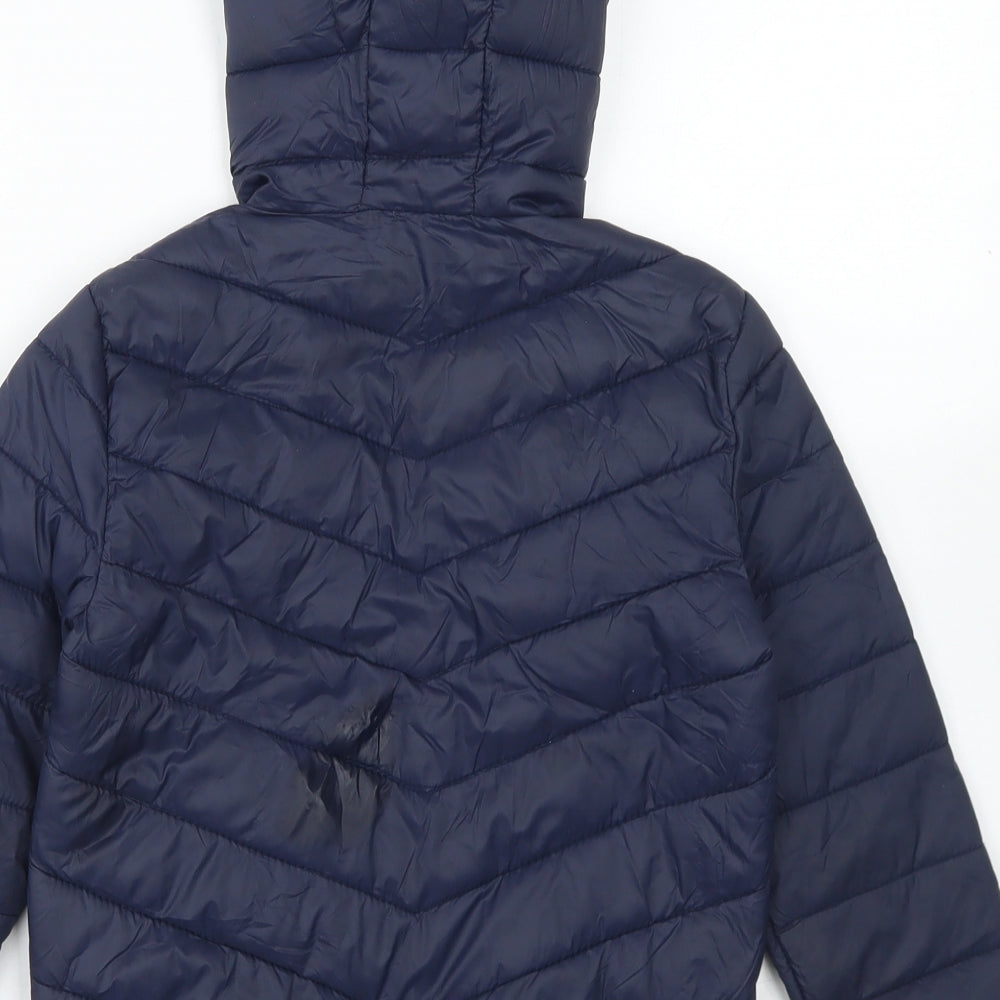 Dunnes Stores Boys Blue   Puffer Jacket Jacket Size 5-6 Years  Zip