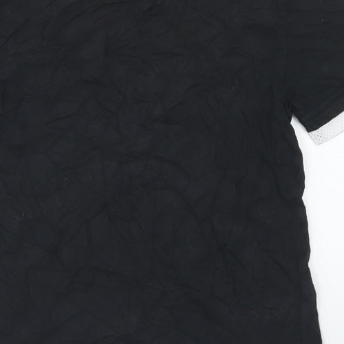 F&F Boys Black  Cotton Basic T-Shirt Size 9-10 Years Crew Neck  - Unleash The Wild Side Tiger