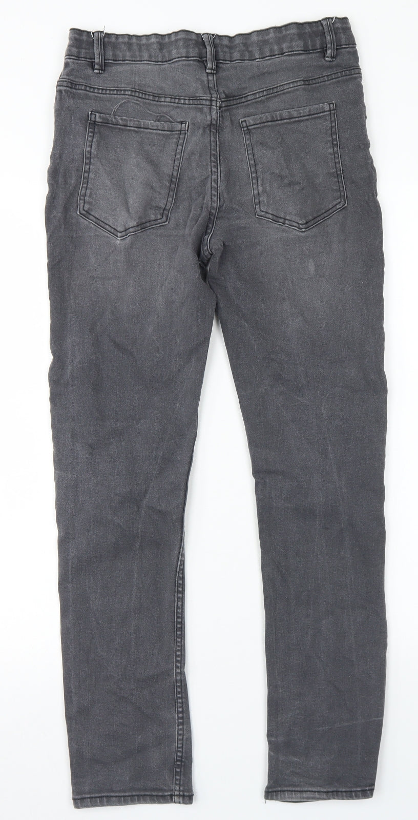 Matalan Boys Grey  Cotton Skinny Jeans Size 13 Years  Regular Button