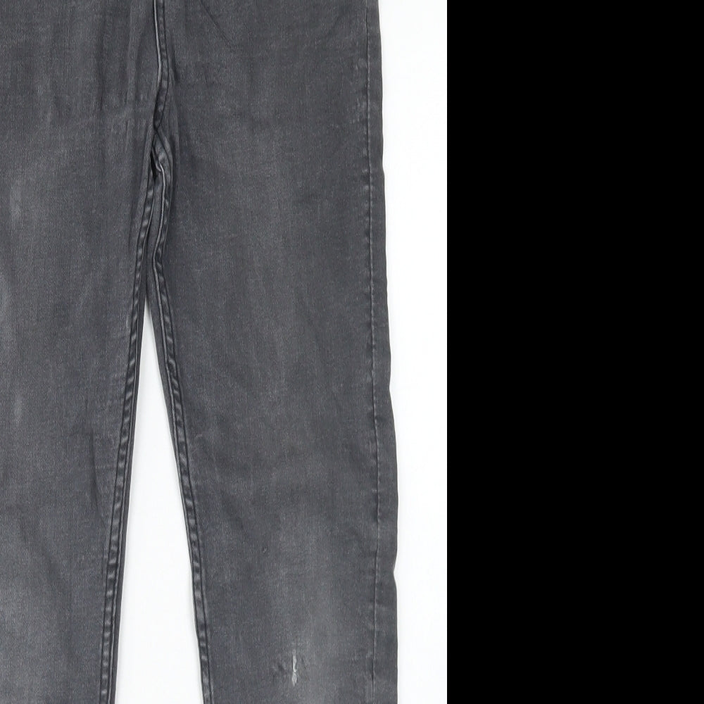 Matalan Boys Grey  Cotton Skinny Jeans Size 13 Years  Regular Button