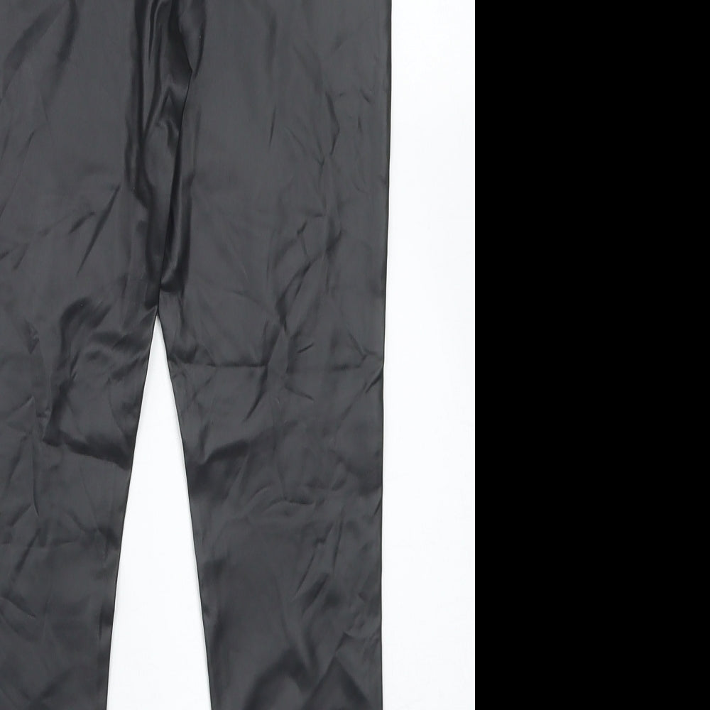 Primark Girls Black  Polyurethane Dress Pants Trousers Size 8-9 Years  Regular