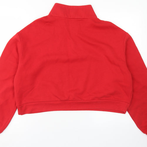 Divided Womens Red  Cotton Pullover Sweatshirt Size L   - Cropped, Louisiana