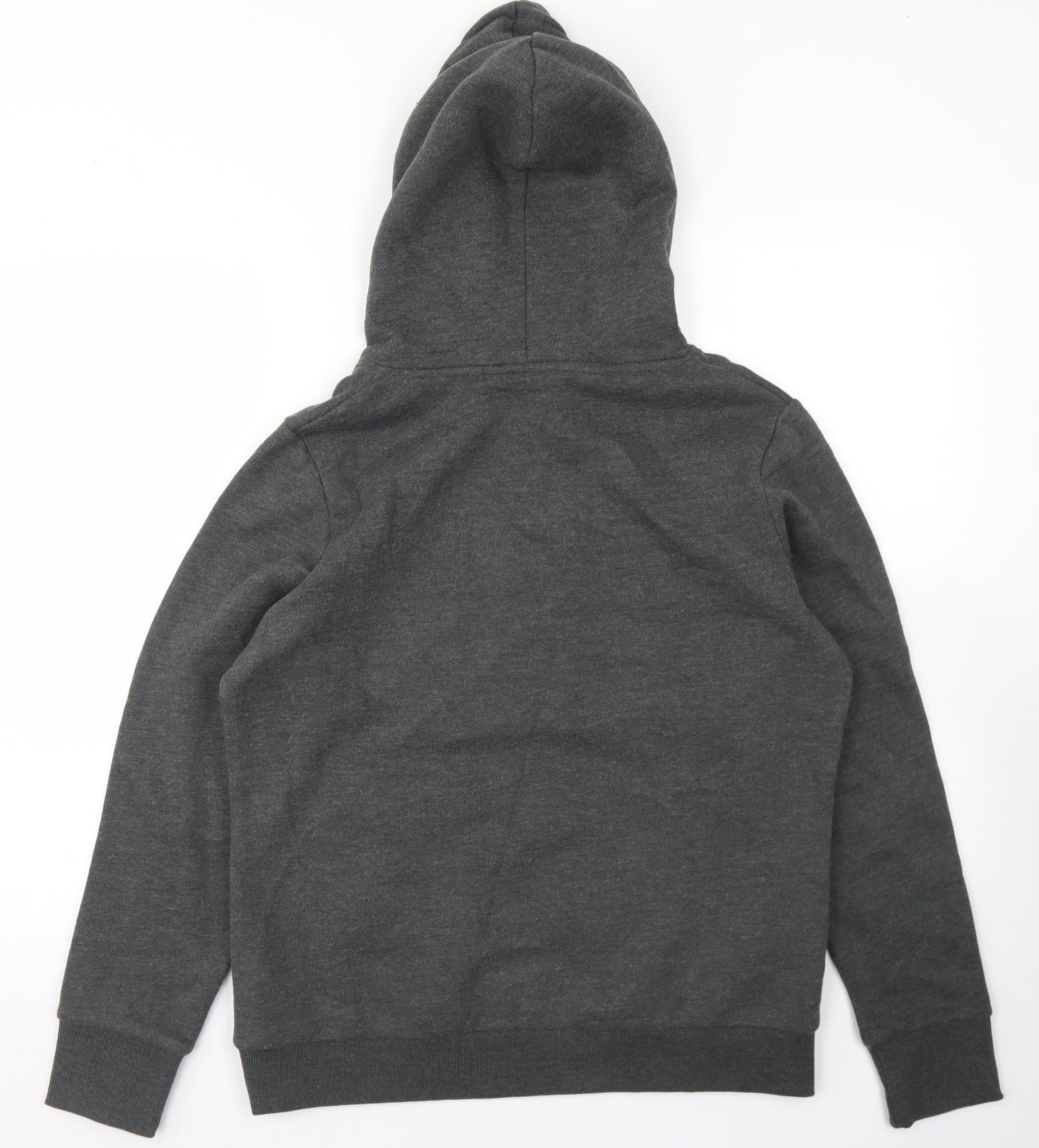 Superdry Womens Grey  Cotton Pullover Hoodie Size 16