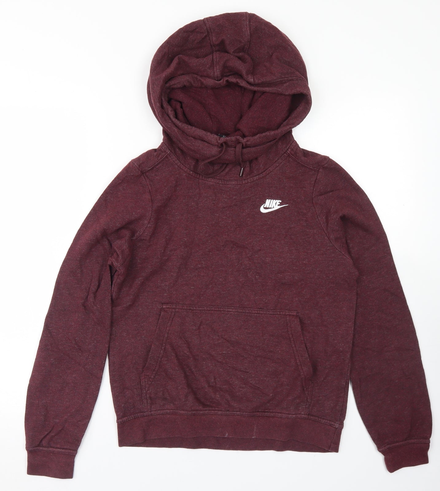 Nike Womens Purple  Cotton Pullover Hoodie Size XS
