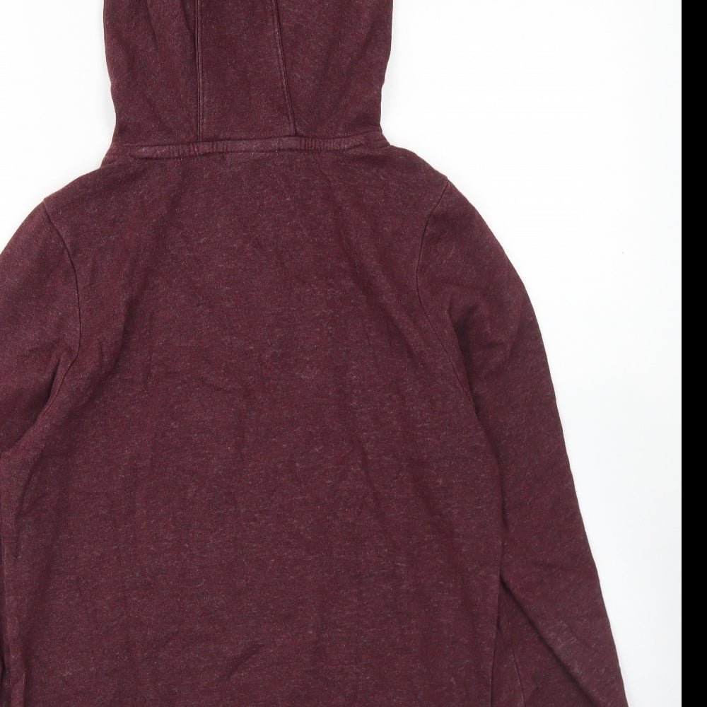 Nike Womens Purple  Cotton Pullover Hoodie Size XS