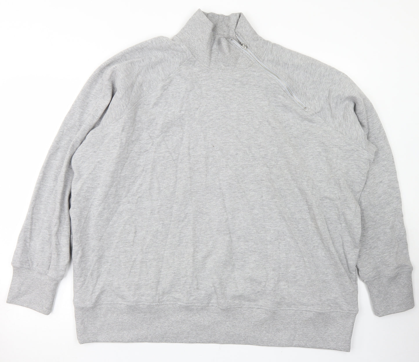 JD Wiliams Womens Grey  Cotton Pullover Sweatshirt Size 26