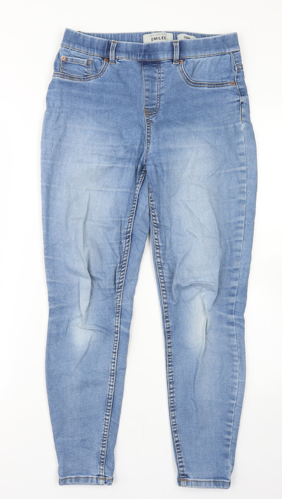 New Look Womens Blue  Cotton Jegging Jeans Size 10 L25 in Regular