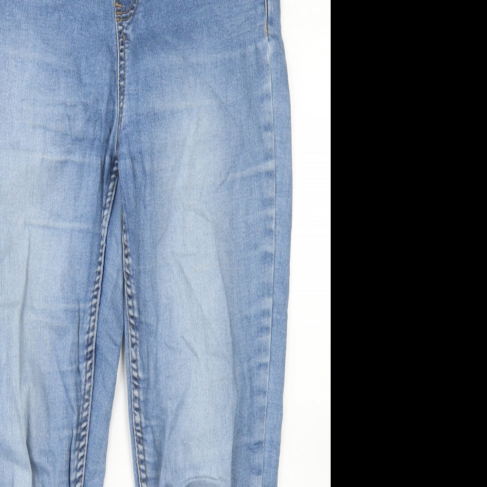 New Look Womens Blue  Cotton Jegging Jeans Size 10 L25 in Regular