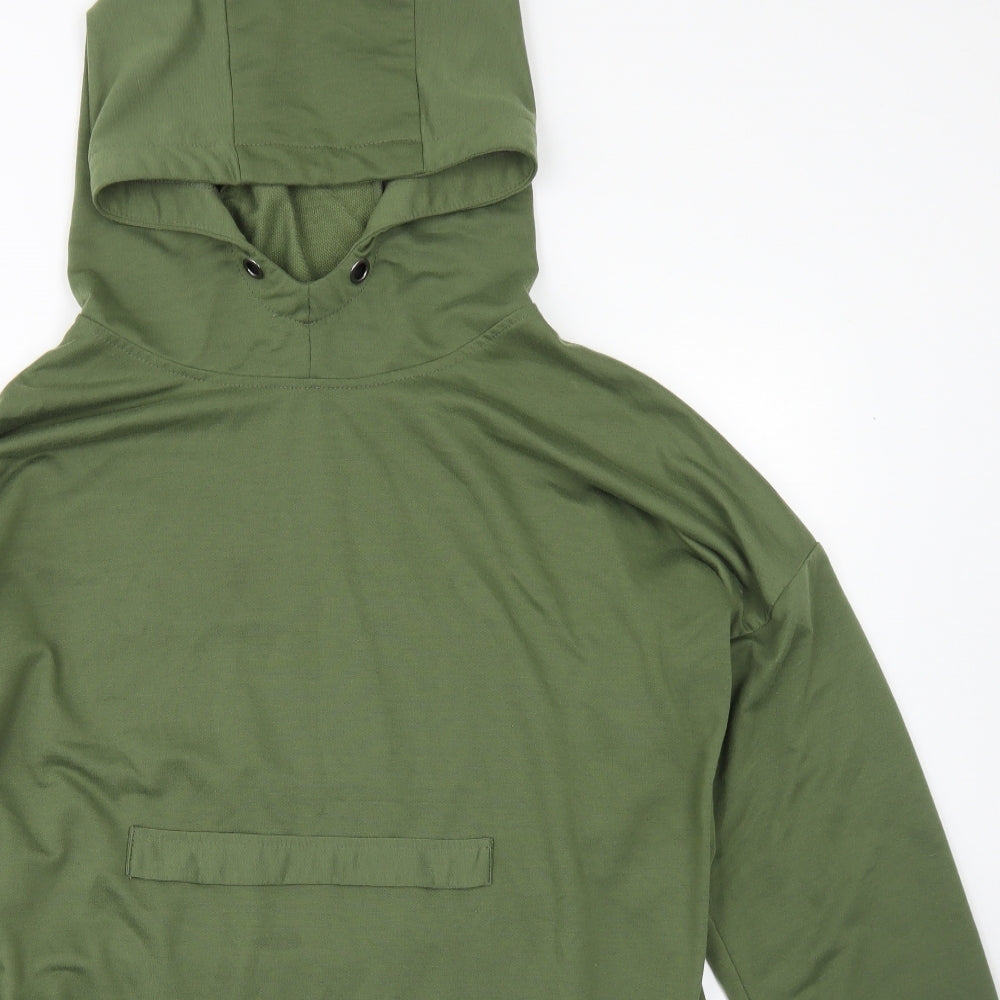SheIn Womens Green  Polyester Pullover Hoodie Size 2XL   - Like A Boss