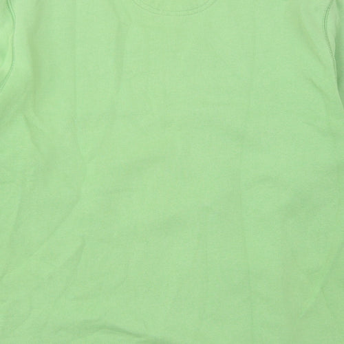 IZOD Mens Green  Cotton Pullover Sweatshirt Size L