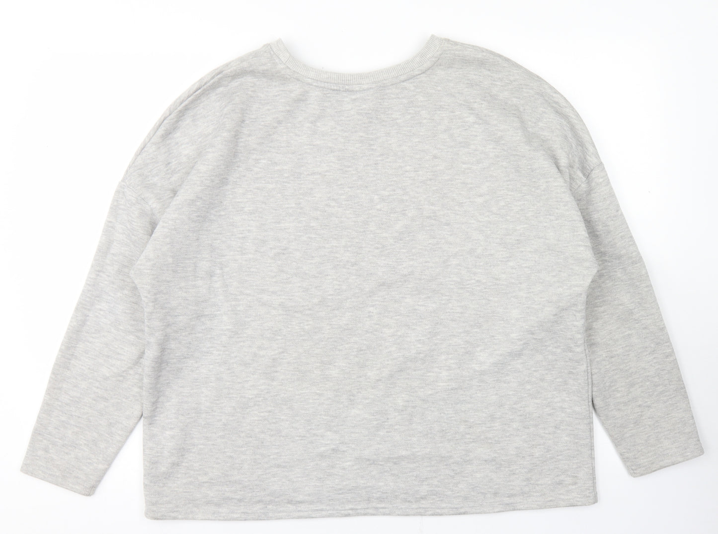 Papaya Womens Grey  Polyester Pullover Sweatshirt Size L   - Good things are coming