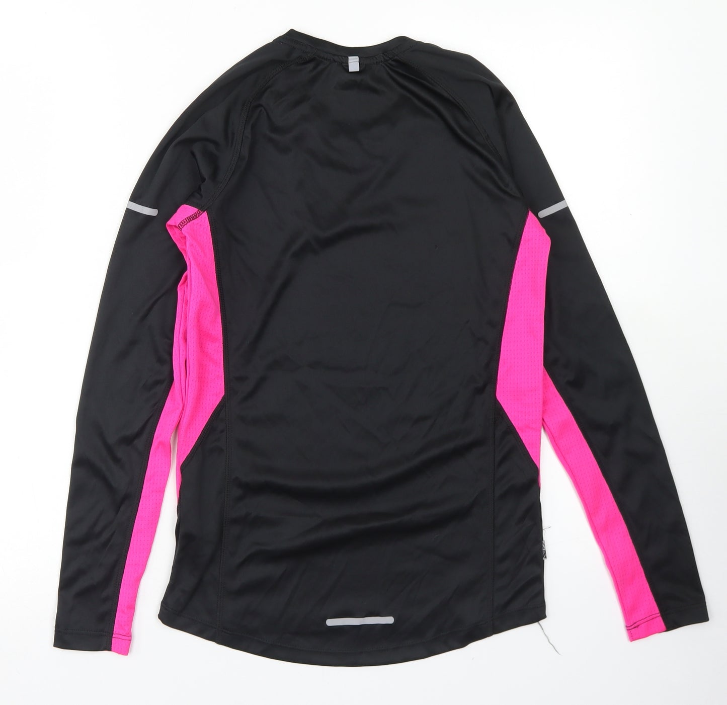 Karrimor Womens Black Colourblock Polyester Basic T-Shirt Size 8 Crew Neck