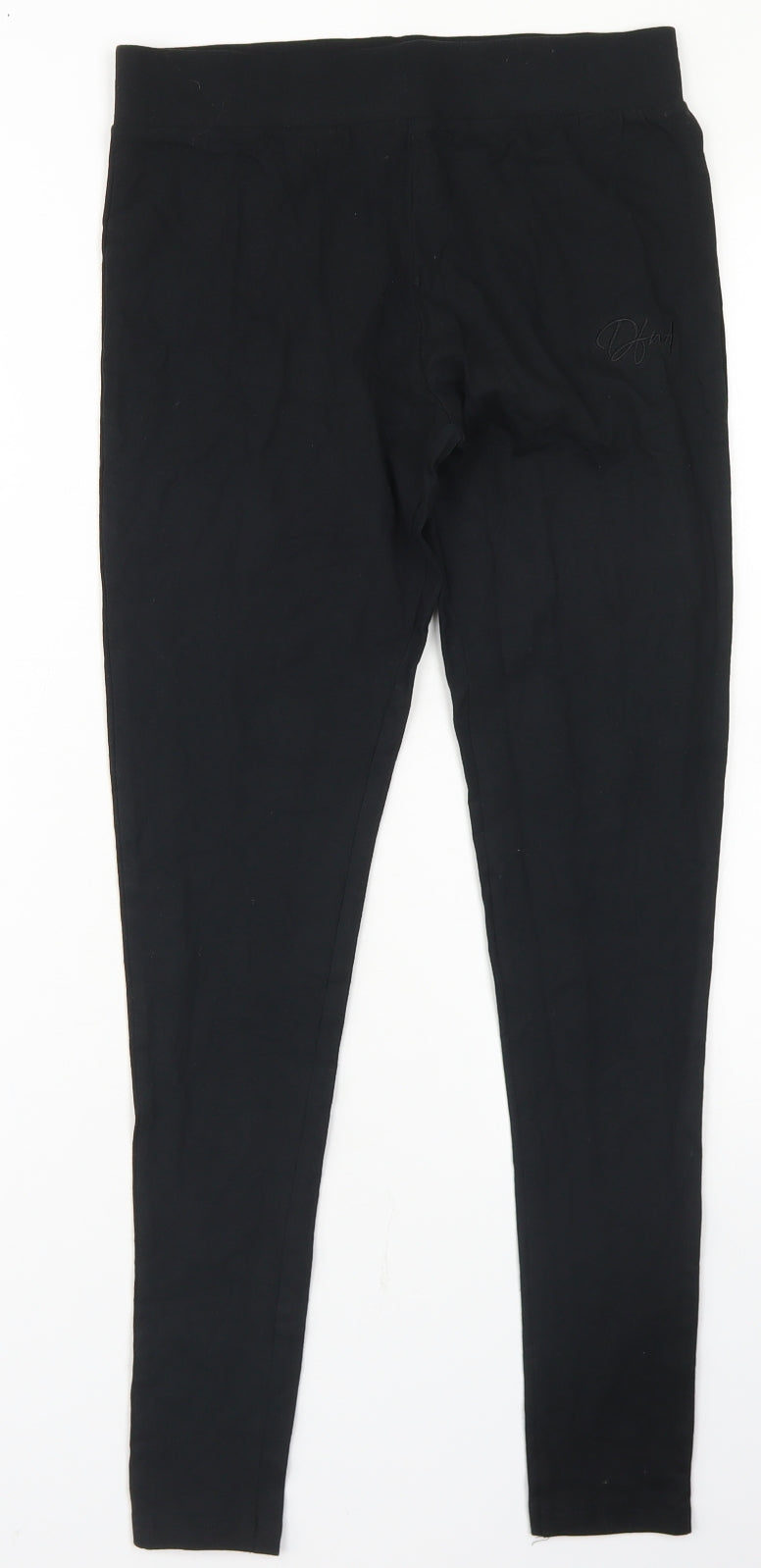 Defend Womens Black  Cotton Jogger Leggings Size 10 L25 in