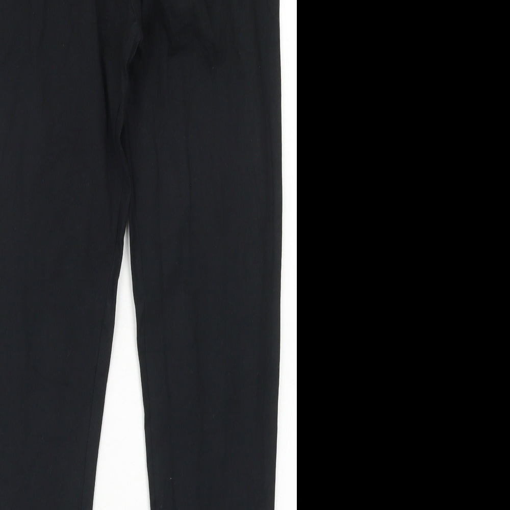 Defend Womens Black  Cotton Jogger Leggings Size 10 L25 in