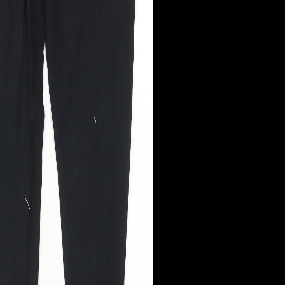 Defend Womens Black  Cotton Jogger Leggings Size 10 L25 in