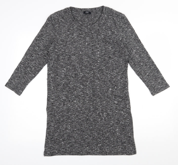 F&F Womens Grey Round Neck Polyester Pullover Jumper Size 10